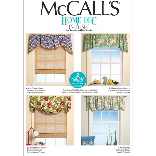 Patron Mc Call's 7034 - Valence, Rideaux - Mccall's - Mondial Tissus-image