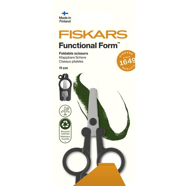 Ciseaux De Voyage Pliables Functional Form Renew 11 Cm - Fiskars - Fiskars - Mondial Tissus-image