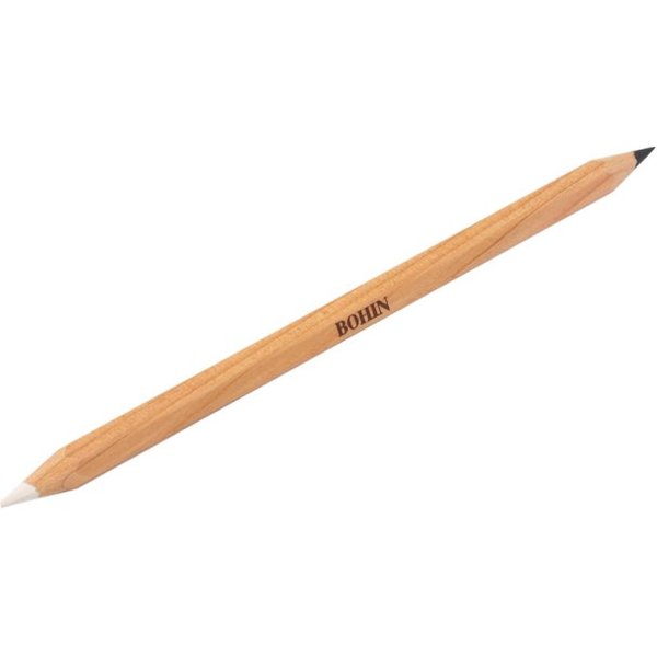 Crayon Craie Bi-Couleur Pour Tissu Bohin - Blanc/Noir - Bohin - Mondial Tissus-image
