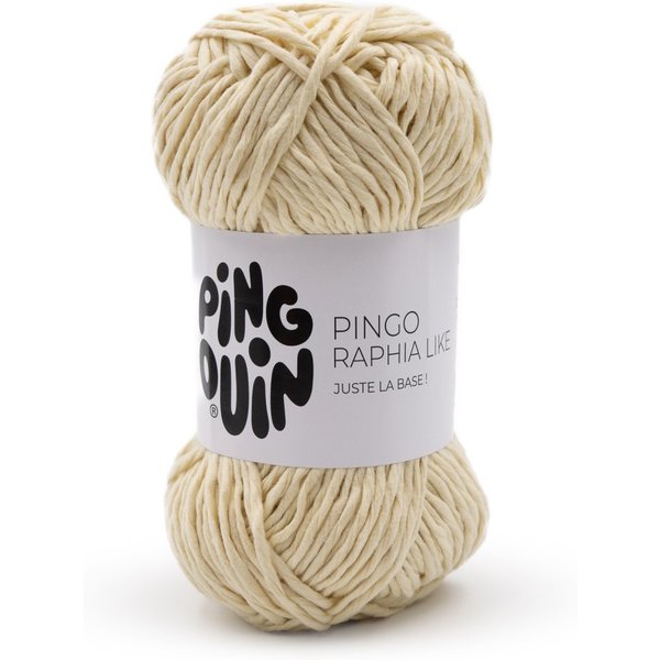 Pelote Pingo Raphia Like Butter Yellow - Pingouin - Pingouin - Mondial Tissus-image