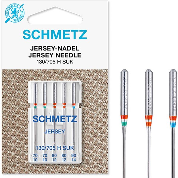 Aiguilles Machine Schmetz Jersey Assorties 70 A 10 Et 90 A 14 - 130/705 H Suk - Schmetz - Mondial Tissus-image