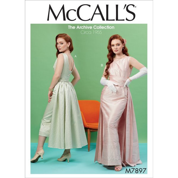 Patron Mccall's 7897E5 Robes De SoiréE Femme 42-50 - Mccall's - Mondial Tissus-image