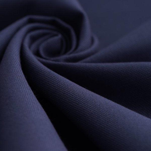 Tissu Coton éPais Panama Grande Largeur Bleu Marine - MT - Mondial Tissus-image