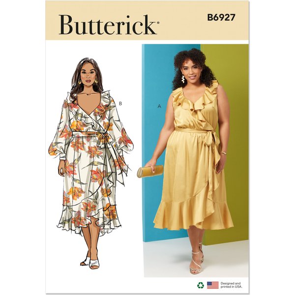 Patron Butterick B6927W3 Robe Femme 58-66 - Butterick - Mondial Tissus-image
