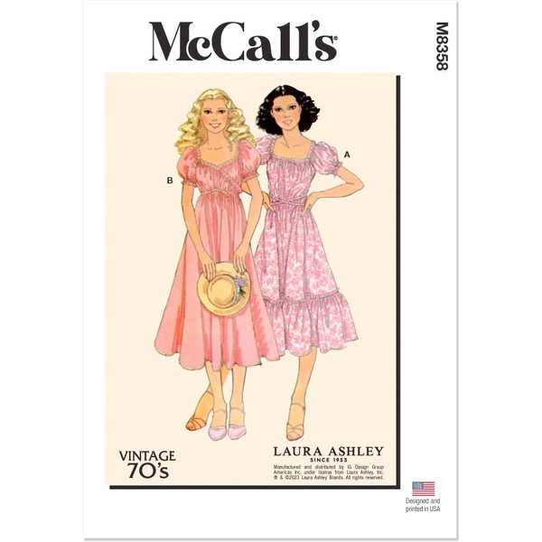 Patron Mccall's 8358F5 - Robe Portefeuille Du 44 Au 52 - Mccall's - Mondial Tissus-image