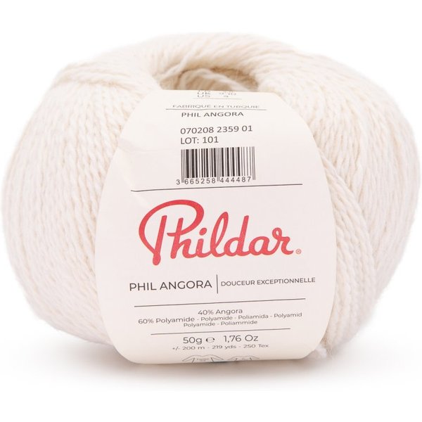 Pelote De Laine Phil Angora éCru Phildar - Phildar - Mondial Tissus-image