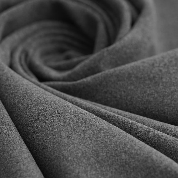 Tissu Jersey Polyester Gratté Anthracite - MT - Mondial Tissus-image