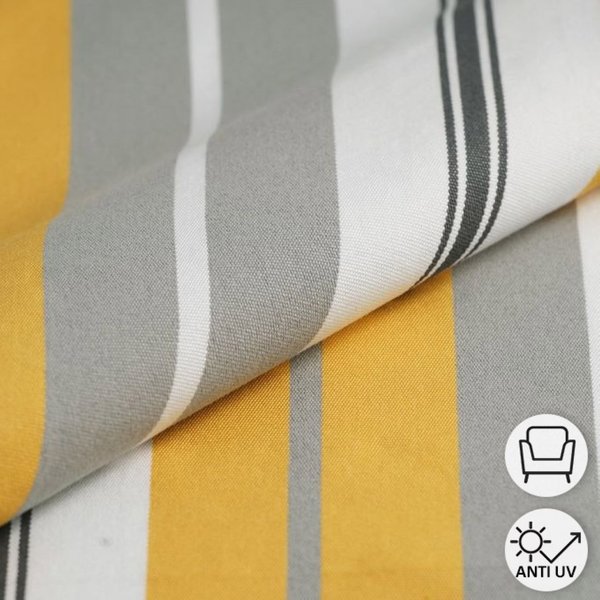 Tissu Toile Transat Bastia Jaune 45Cm - Mondial Tissus-image