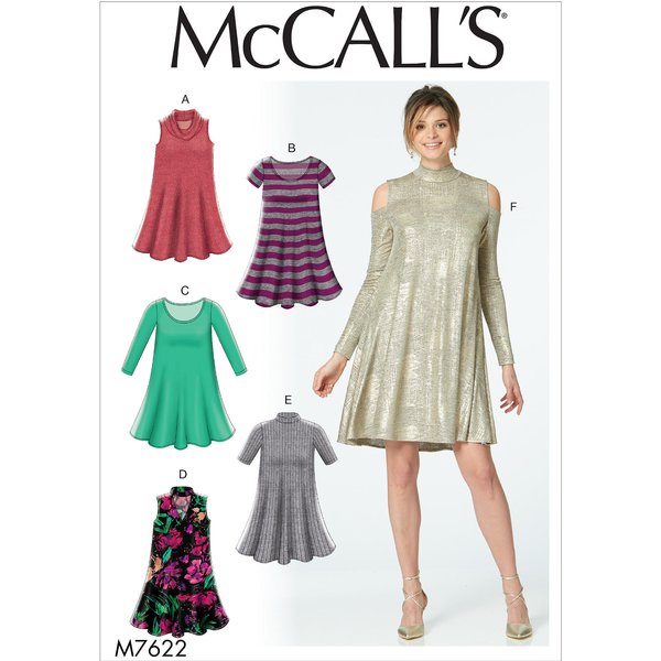 Patron Mc Call's 7622Y - Robe Ample Du 32-42 - Mccall's - Mondial Tissus-image