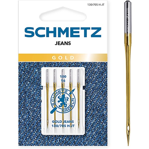 Aiguilles Machine Schmetz Jeans Doré 90- 130/705 H-JT - Schmetz - Mondial Tissus-image
