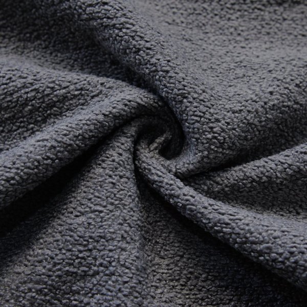 Tissu Bouclette Gris Qualité SièGe 142 Cm - Mondial Tissus-image