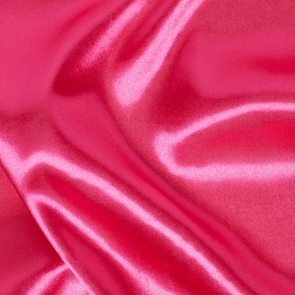 Tissu Satin Lala Uni Rose Foncé - Mondial Tissus-image