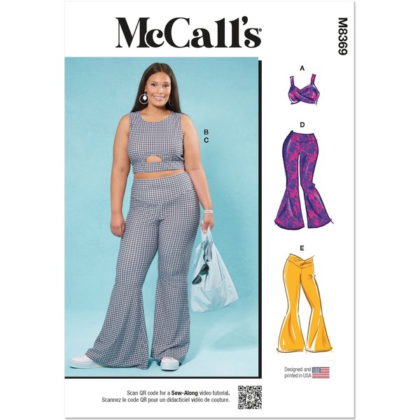 Patron Mccall's 8369A - Haut Et Pantalon Sportif Du 50 Au 66 Fr - Mccall's - Mondial Tissus-image