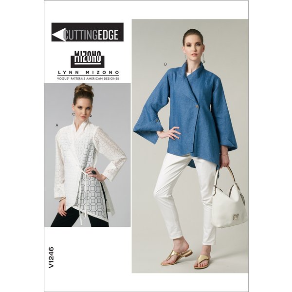 Patron Vogue 1246BB Veste Chemisier Femme Du 36 Au 42 - Vogue - Mondial Tissus-image