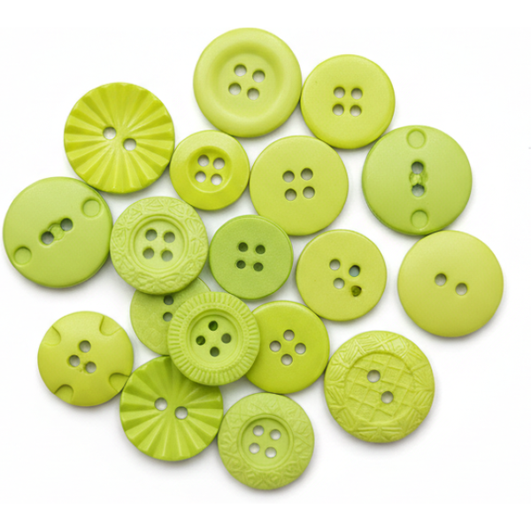 Sachet Boutons Fantaisie Verts - Récréatys - Mondial Tissus-image