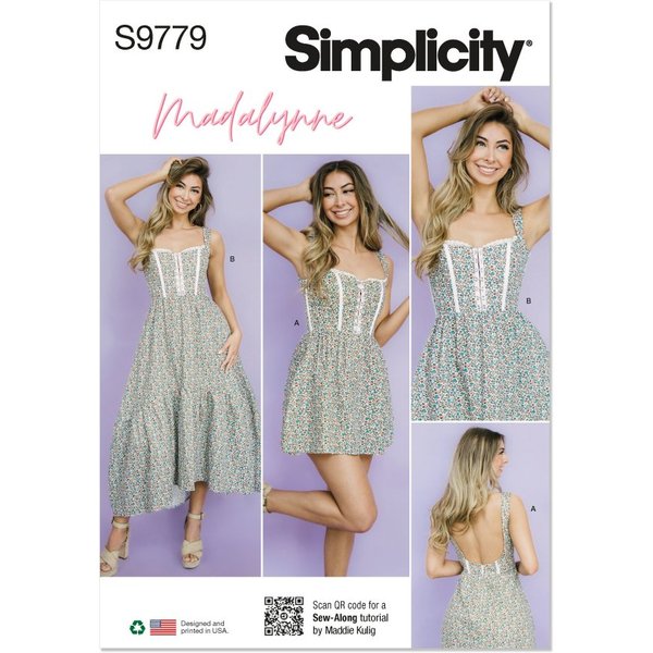 Patron Simplicity S9779.Y5 - Robe A Corset 46 - 54 - Simplicity - Mondial Tissus-image