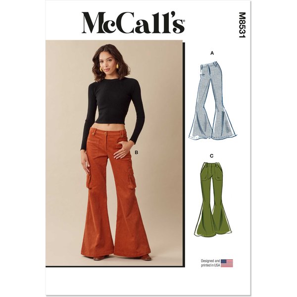 Patron Mc Call's M8531Y5 Femme Pantalon éVasé 46 Au 54 - Mccall's - Mondial Tissus-image