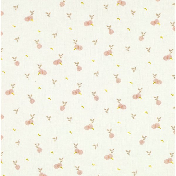 Tissu Popeline Coton Orange Rose - Mondial Tissus-image