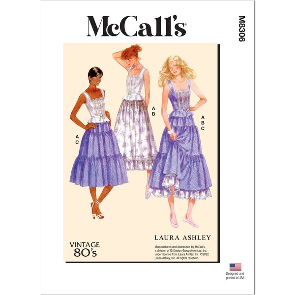 Patron Mc Call's M8306A5 Top Et Jupe Femme 34-42 - Mccall's - Mondial Tissus-image