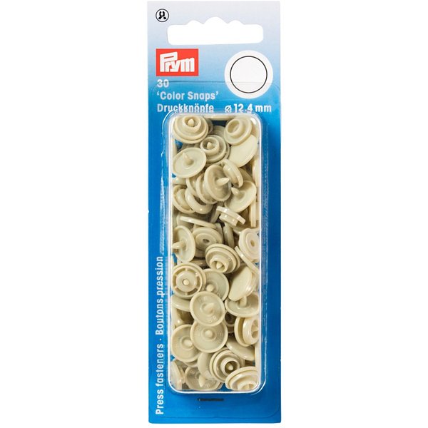 Boutons-Pression Color Snaps Beige12.4 Mm - Prym - Mondial Tissus-image