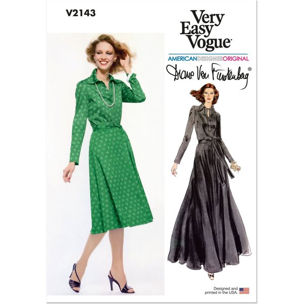 Patron V2143Y5 Robe Tricot Pour Femme Du 46 Au 54 - Vogue - Vogue - Mondial Tissus-image