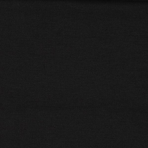 Toile Coton Lin Lavé Noire - Mondial Tissus-image