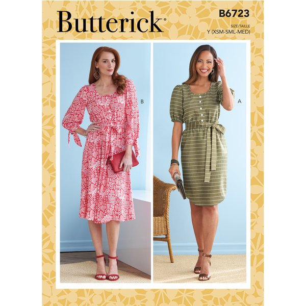 Patron Butterick B6723ZZ Robe Femme 44-52 - Butterick - Mondial Tissus-image