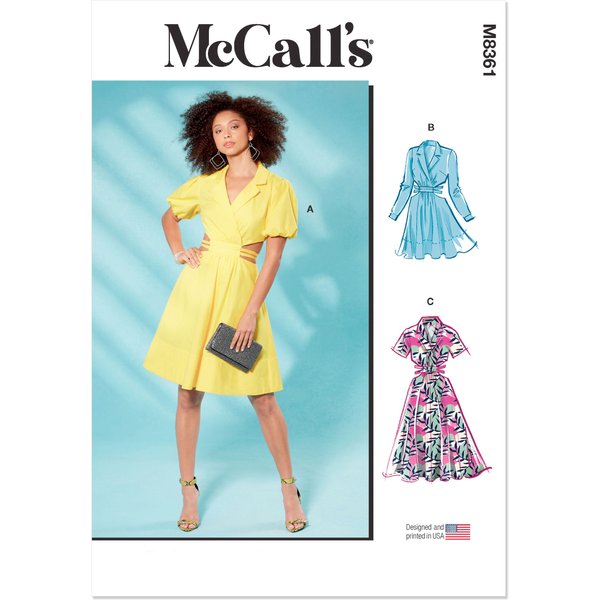Patron Mccall's 8361AX5 - Robe Chemisier Du 32 Au 40 Fr - Mccall's - Mondial Tissus-image