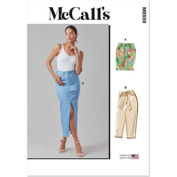 Patron Mccall's M8559M1 Jupe Moulante Femme 38-46 - Mccall's - Mondial Tissus-image
