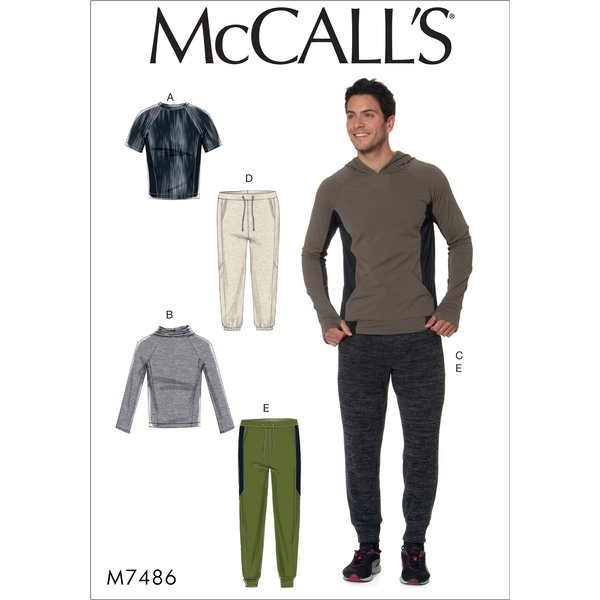 Patron Mccall's 7486XM Patron De Tenues De Sport Pour Hommes S Au L - Mccall's - Mondial Tissus-image