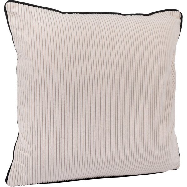 Housse De Coussin Velours CôTelé éCru 40X40Cm - MT - Mondial Tissus-image