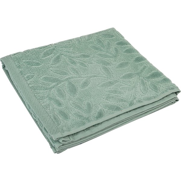 Serviette DéVoré Feuillage Vert 50X100Cm - Mt - Mondial Tissus-image
