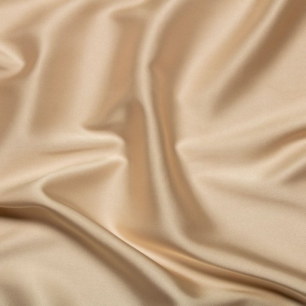 Tissu Satin De Polyester Stretch Uni éCru - Mondial Tissus-image
