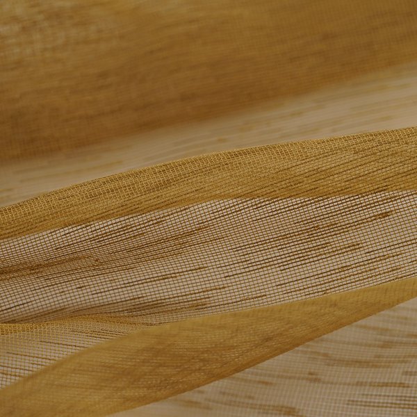 Tissu Voile Gazette Jaune Moutarde - Mondial Tissus-image