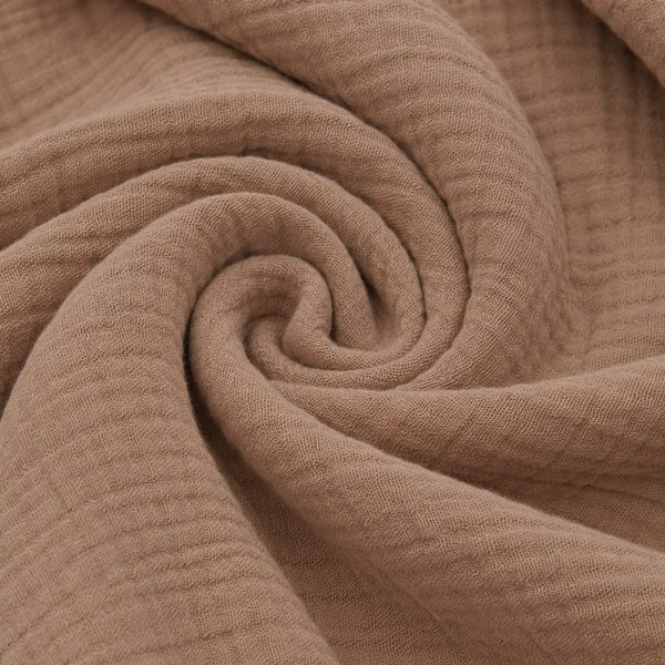 Tissu Double Gaze Coton Gaby ChâTaigne - Mondial Tissus-image