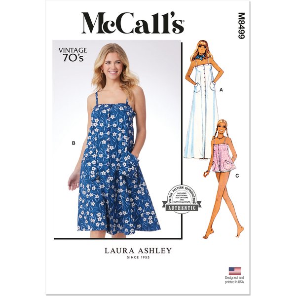 Patron Mc Call's M8499H5 Robe Et Haut Du 34 Au 42 - Mccall's - Mondial Tissus-image