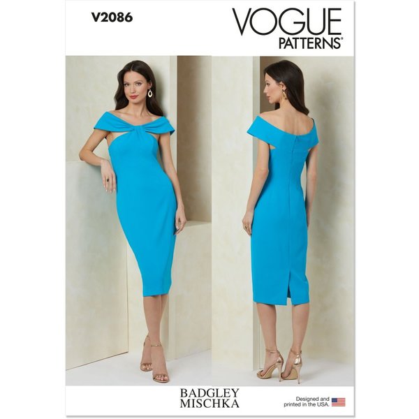Patron Vogue V2086B5 Robe Fourreau Femme 36-44 - Vogue - Mondial Tissus-image