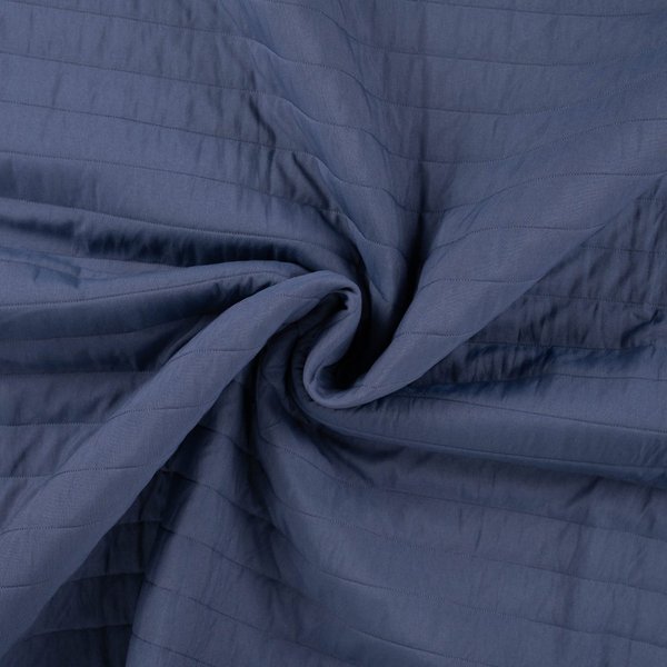 Tissu Matelassé Uni Bleu - Mondial Tissus-image