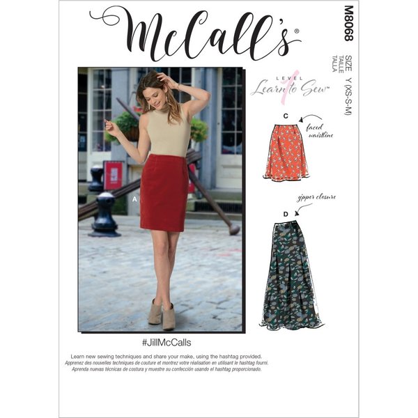 Patron Mccall's 8068ZZ Jupe Crayon Femme Jillmccalls - De 44-52 - Mccall's - Mondial Tissus-image
