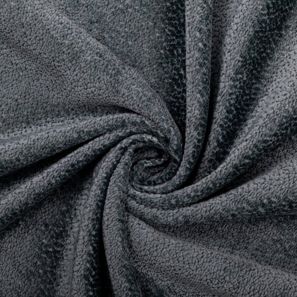 Tissu Bouclette Velours Chenille Vert Eucalyptus - Mondial Tissus-image