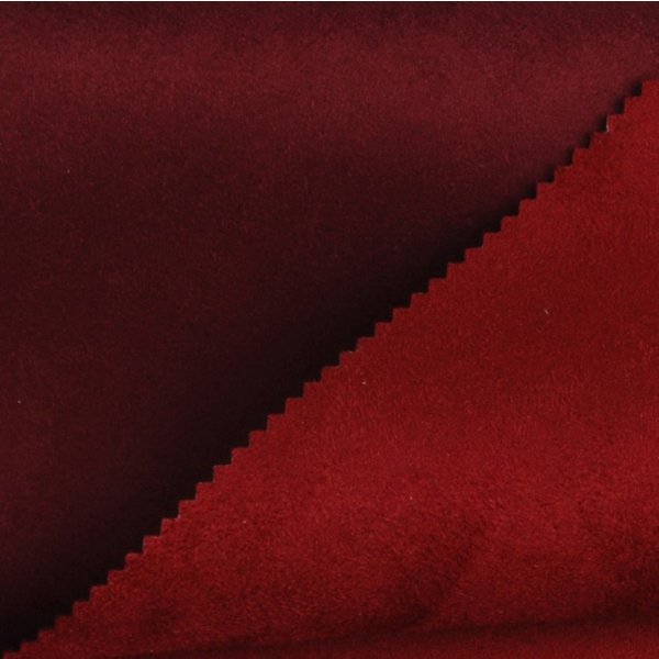 Tissu SuéDine Double Face Alaska Bordeaux - Mondial Tissus-image