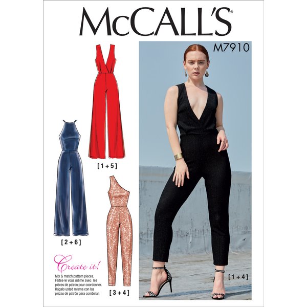 Patron Mc Call's 7910E5 - Combinaison Pantalon Du 42-50 - Mccall's - Mondial Tissus-image