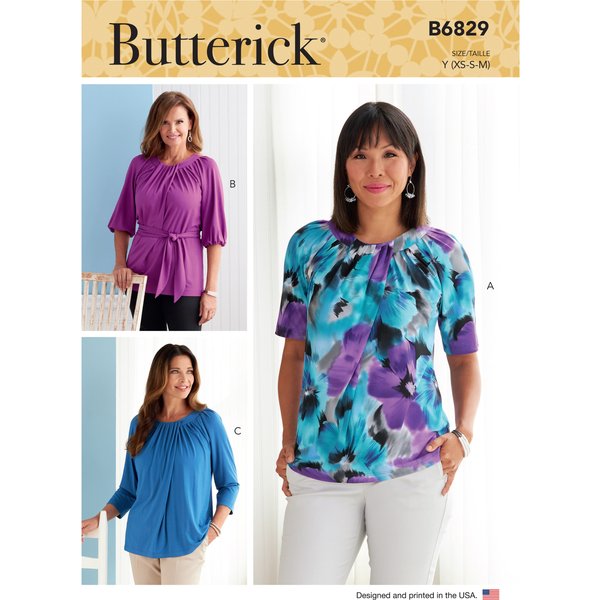 Patron Butterick B6829ZZ Top Femme 44-52 - Butterick - Mondial Tissus-image