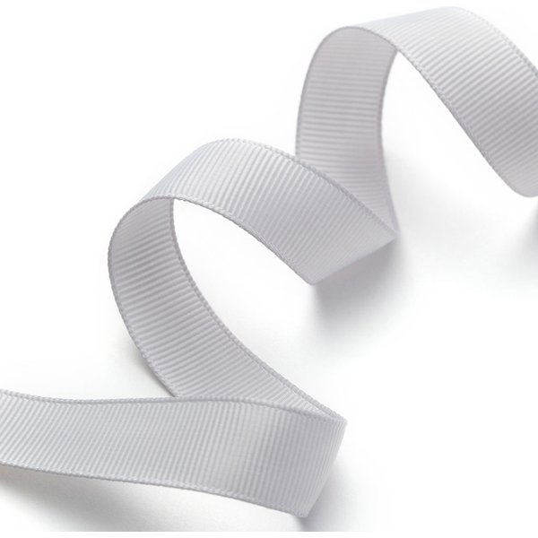 Ruban Gros Grain Gris Clair 16Mm - Frou Frou - Mondial Tissus-image