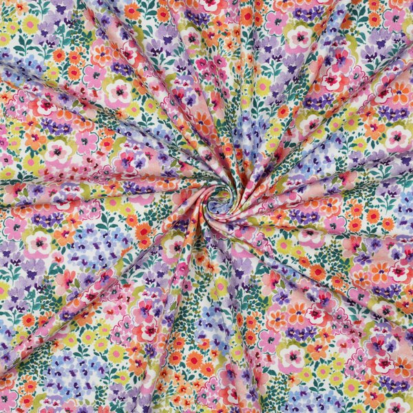 Maille Jersey ImpriméE Digitale Fleurette Multico - Poppy Fabrics - Poppy Fabrics - Mondial Tissus-image