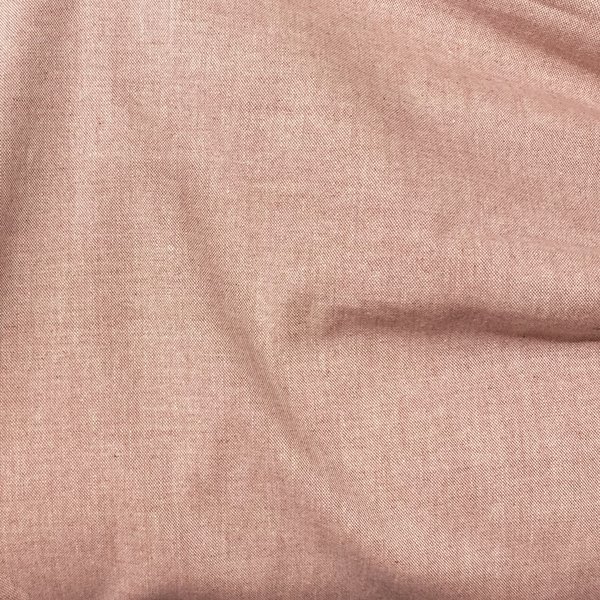 Tissu Chambray Coton MéLangé Recyclé Rose Marsala - Mondial Tissus-image