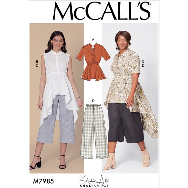 Patron Mc Call's 7985RR - Haut, Tuniques Et Pantalon Pour Femme Tailles Du 46 Au 52 - Mccall's - Mondial Tissus-image