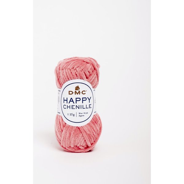 Pelote De Fil à Tricoter Happy Chenille Rose N°13 - Dmc - Dmc - Mondial Tissus-image