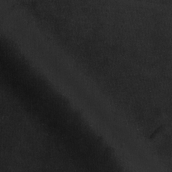 Tissu Velours Milleraies Mila Noir - Mondial Tissus-image