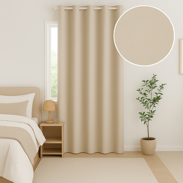 Rideau Occultant Gris Clair Turin 138X260 Cm - Mt - Mondial Tissus-image
